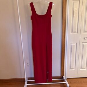 Nasty Gal Red Dress with Slit
